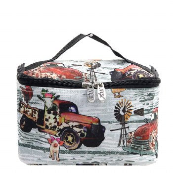 Canvas Southern Vintage Truck Cosmetic Bag