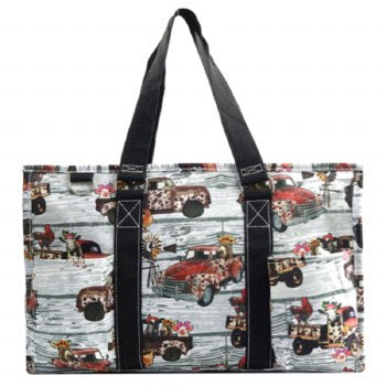 Canvas Southern Vintage Truck Large Utility Tote