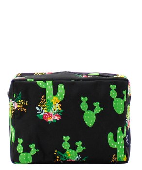 Canvas Southern Cactus Cosmetic Bag