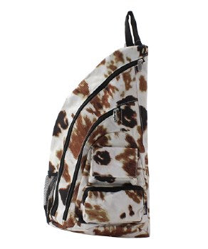 Canvas Cow Sling Backpack