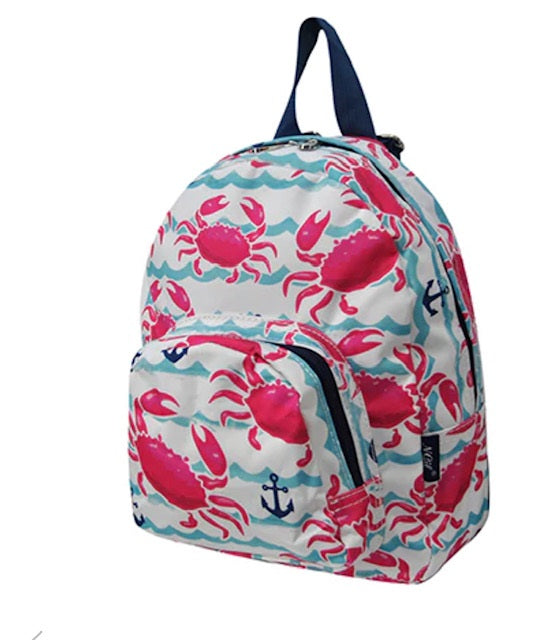 Crabs And Anchors NGIL Canvas Mini Backpack