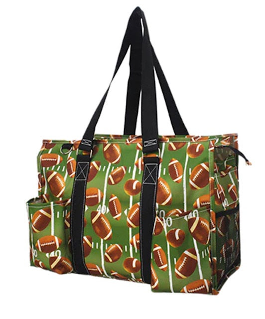 Football Life NGIL Zippered Caddy Large Organizer Tote Bag