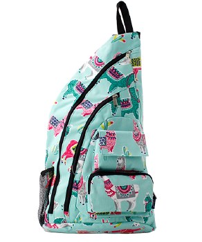 Canvas Llama Sling Backpack