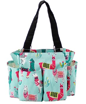 Canvas Llama Caddy Utility Tote Bag