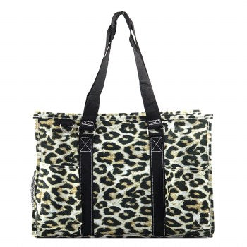 Wild Leopard NGIL Zippered Caddy Organizer Tote Bag