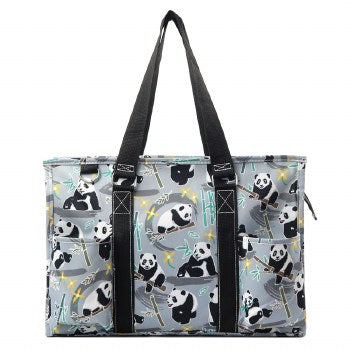 Panda Bear NGIL Zippered Organizer Tote Bag