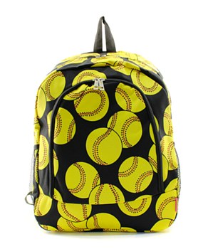 Softball Canvas Backpack