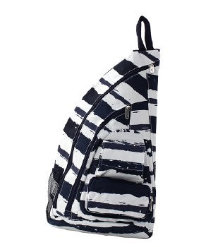 Canvas Sand Stripe Sling Backpack