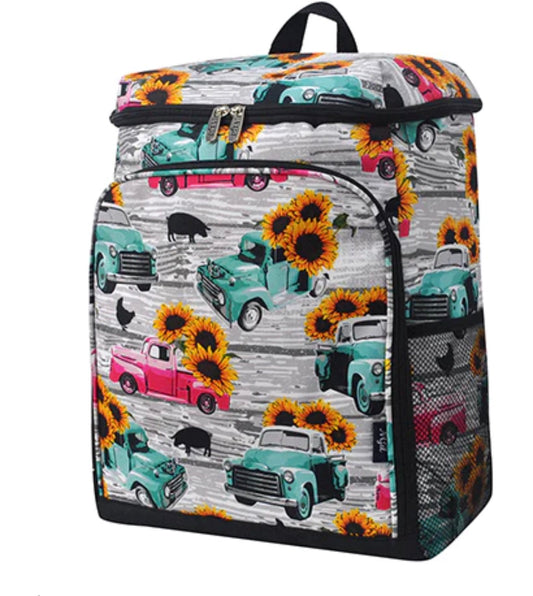 Sunflower Southern Vintage Truck NGIL Cooler Backpack