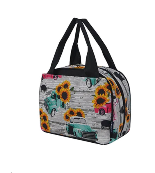 Sunflower Southern Vintage Truck NGIL Insulated Lunch Bag