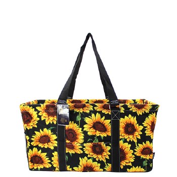 Canvas Sunflower All Purpose Large Utility Bag