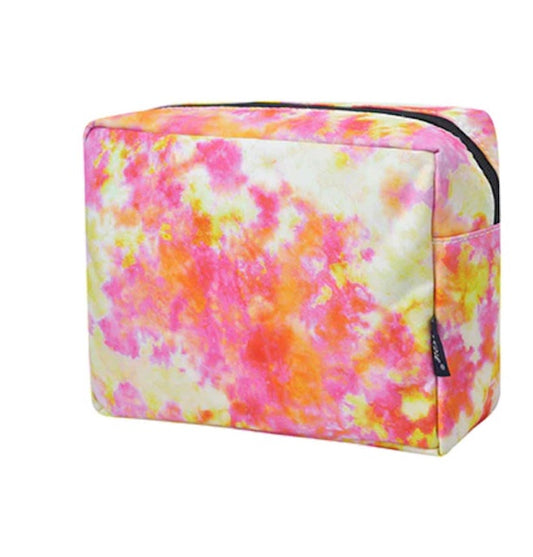 Tropical Tie Dye NGIL Large Cosmetic Travel Pouch