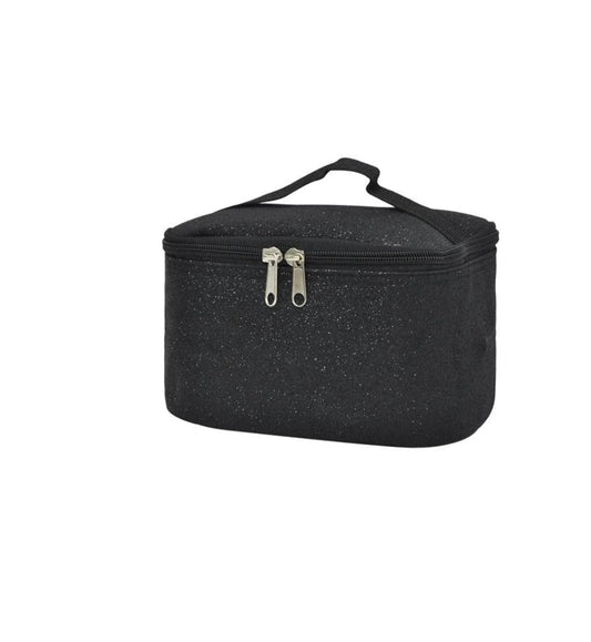 Black Glitter NGIL Cosmetic Case